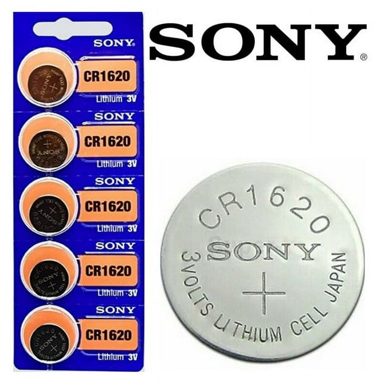 SONY - CR1620鈕扣電池3V電餅電芯鈕型電池 - 1粒裝 / 5粒裝 SONY - CR1620 Button Cell 3V Battery - 1-pack / 5-pack