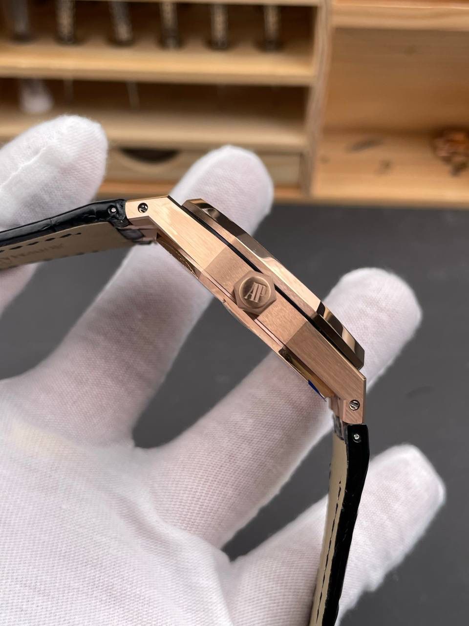 🚀皇家橡树15500 玫瑰金黑盘/41mm/4302机💯