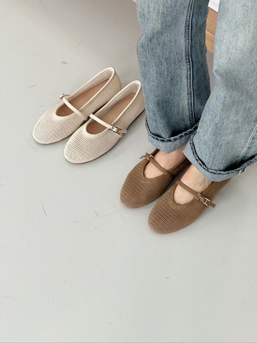 假日Maryjane藤織平底鞋 *Special price*