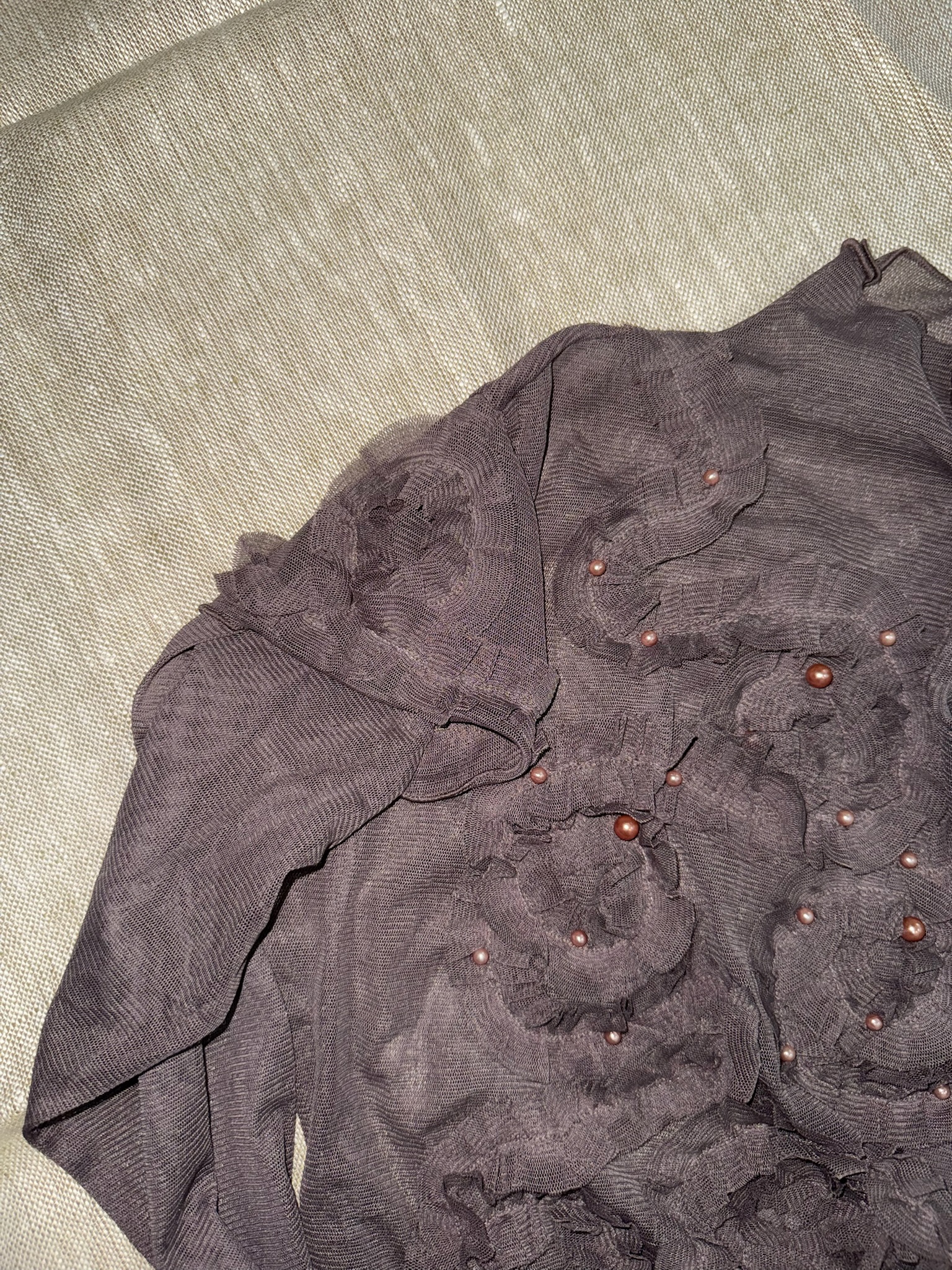 Fairy Grunge loral Appliqué Top