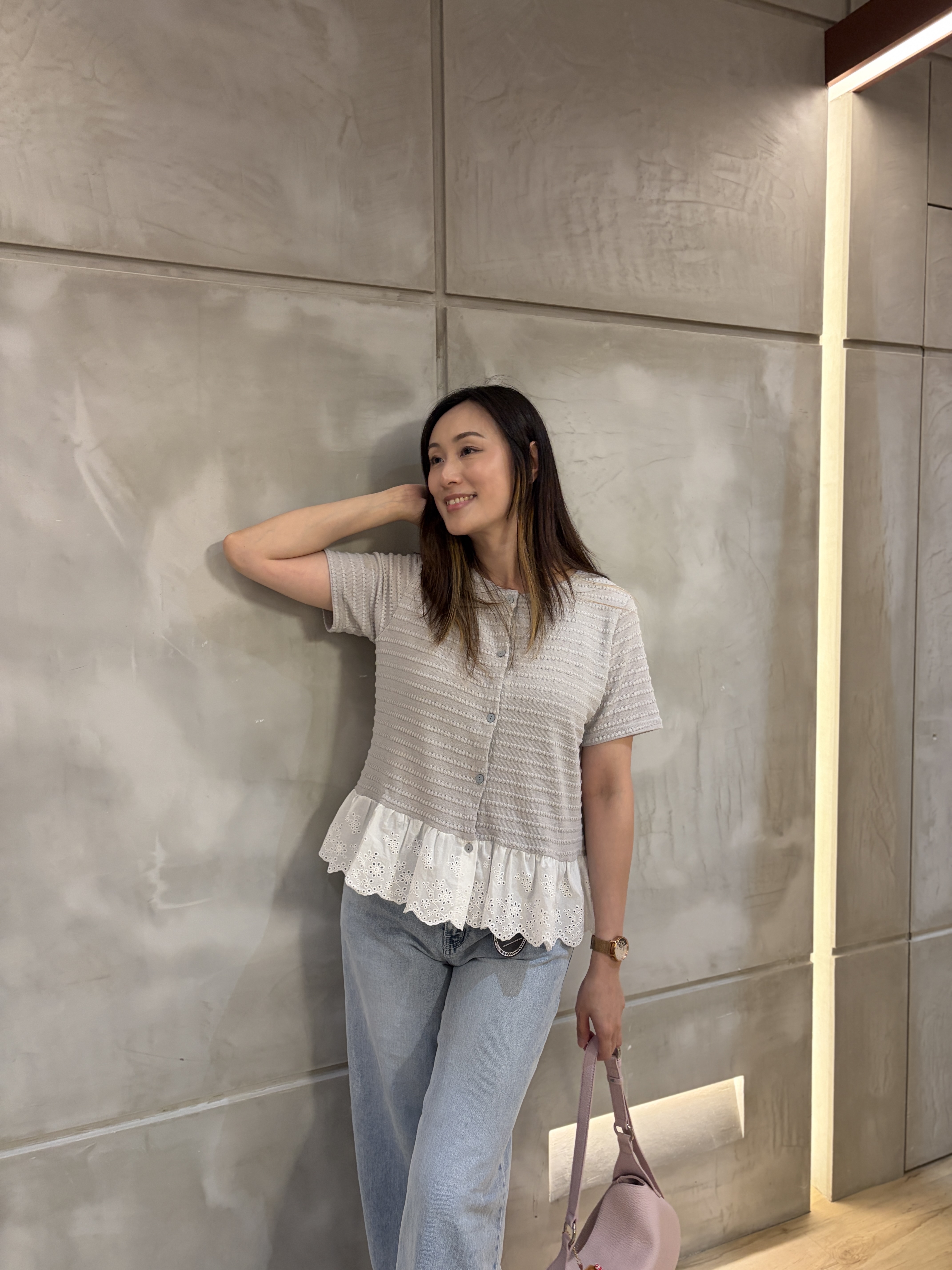 暗紋Ruffles top 