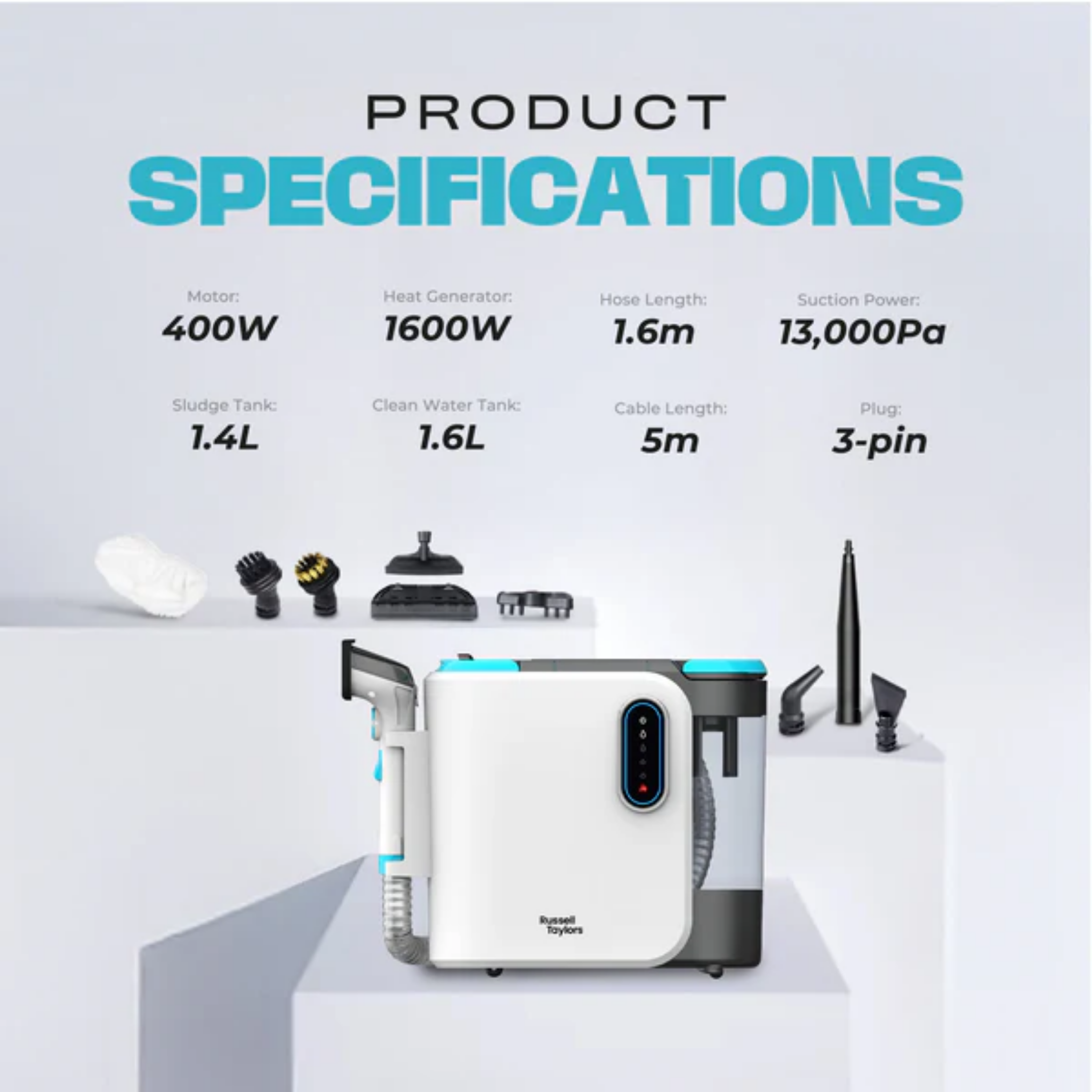 Russell Taylors Steam Power Spot Cleaner (SC30 PRO)