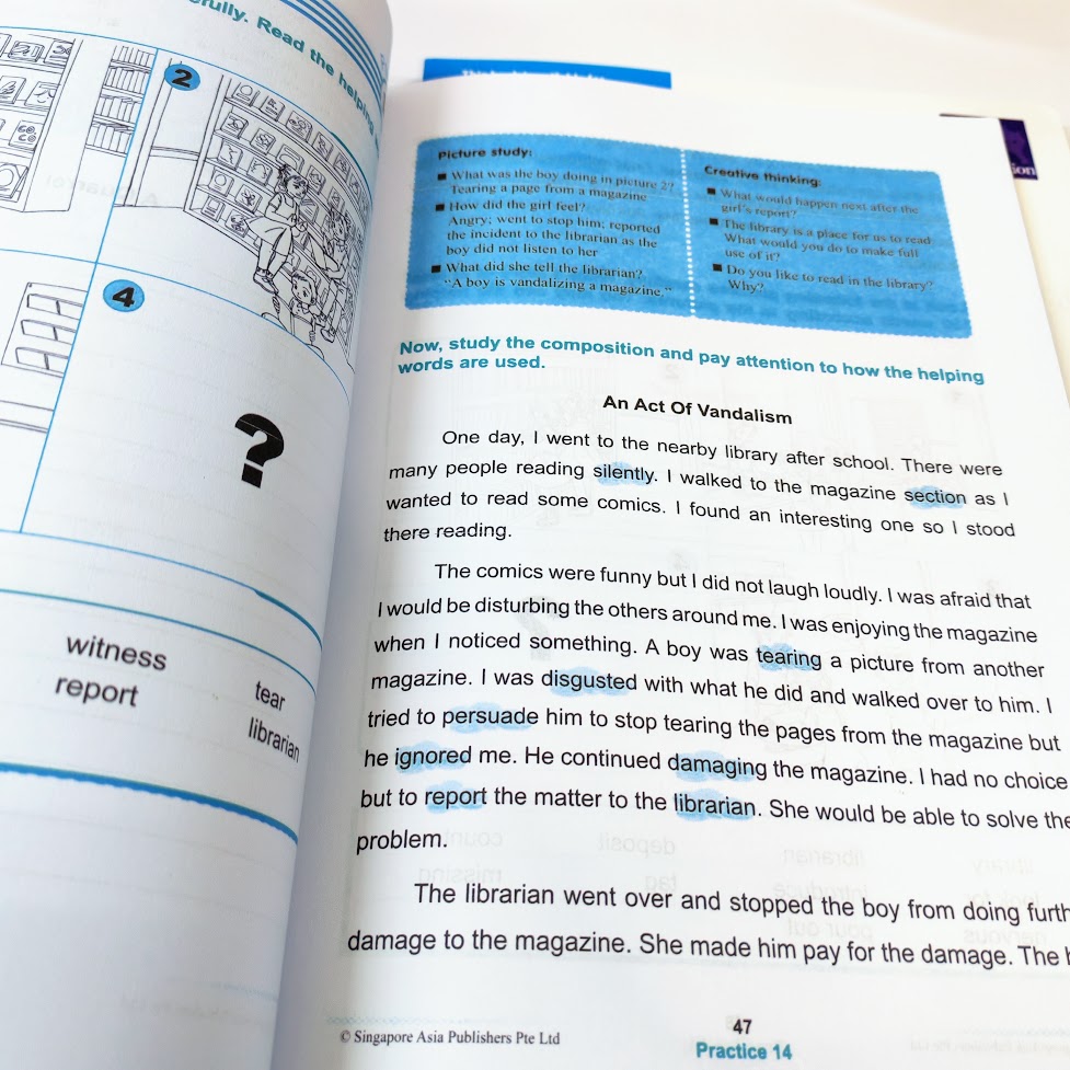 SAP Learning Creative Writing Workbook 1-6 (一套6本)  | 新加坡英文寫作SAP07