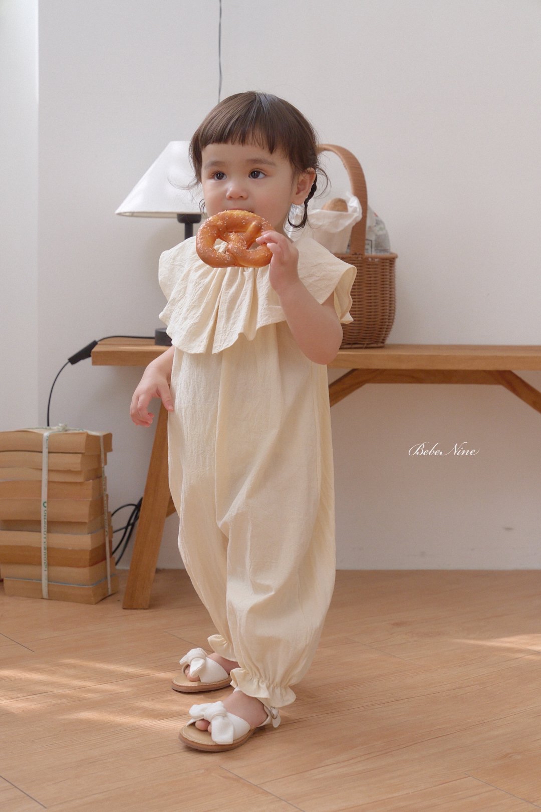 ☀️預訂 韓國直送☀️🇰🇷Bebenine兩色大荷葉領背心連身服