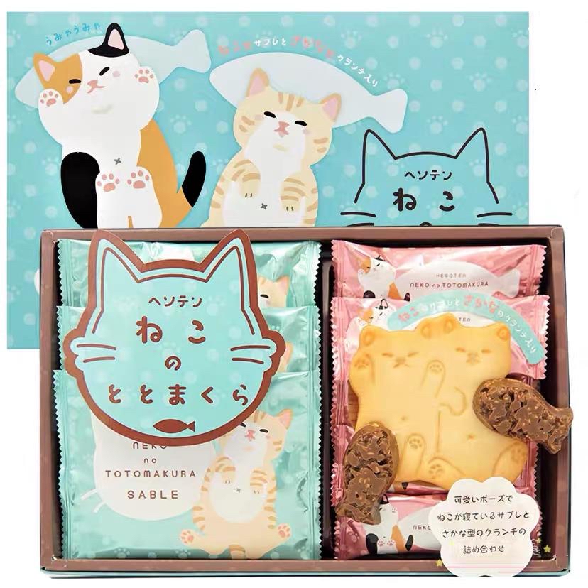 日本若尾製菓 枕頭貓禮8枚入 114G