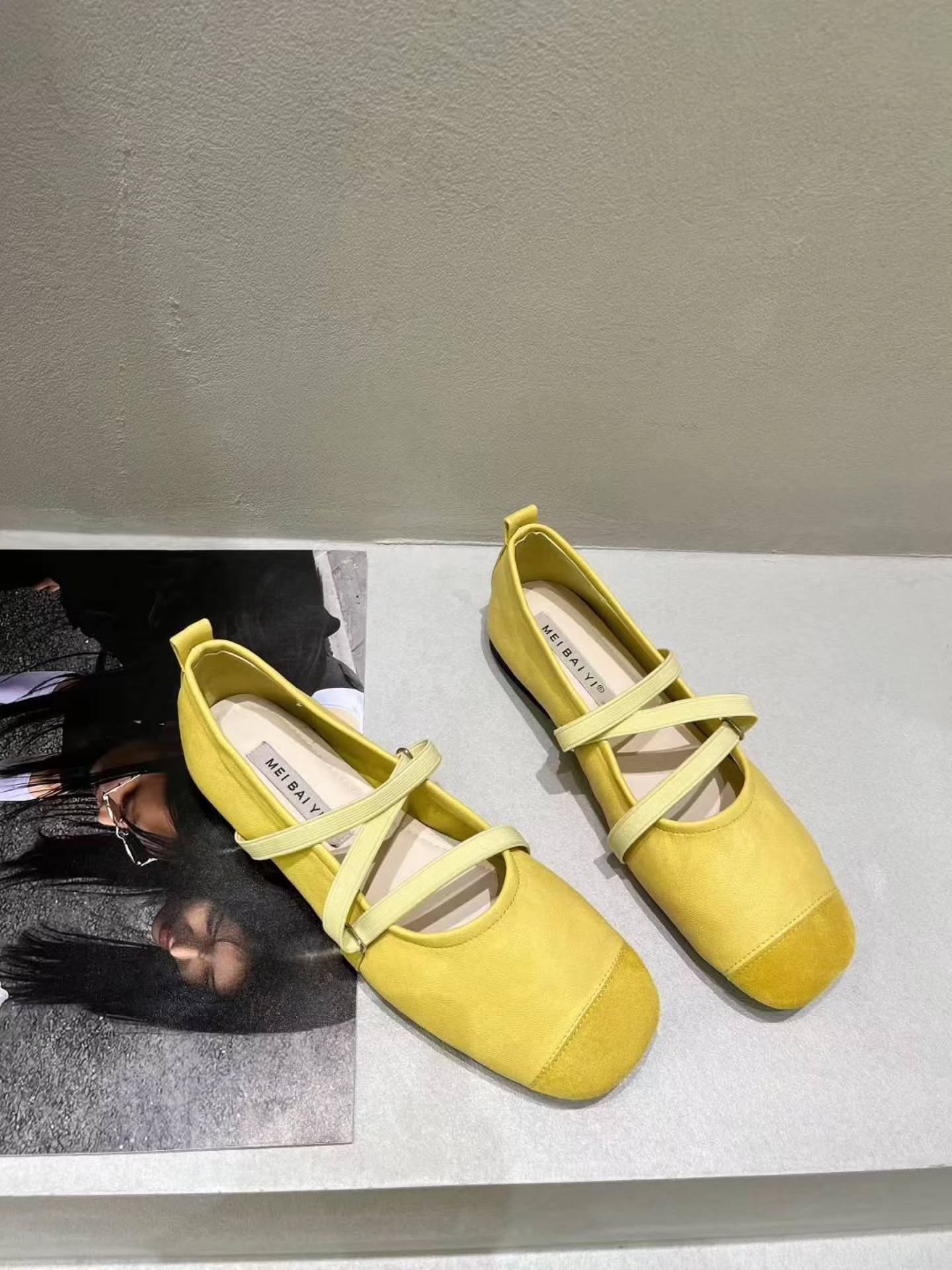 6638-85 法式芭蕾风交叉带单鞋 🇨🇳