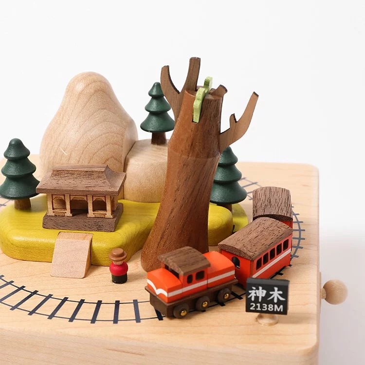 📦訂購 台灣代購 Wooderful life【阿里山火車】木製城市音樂盒