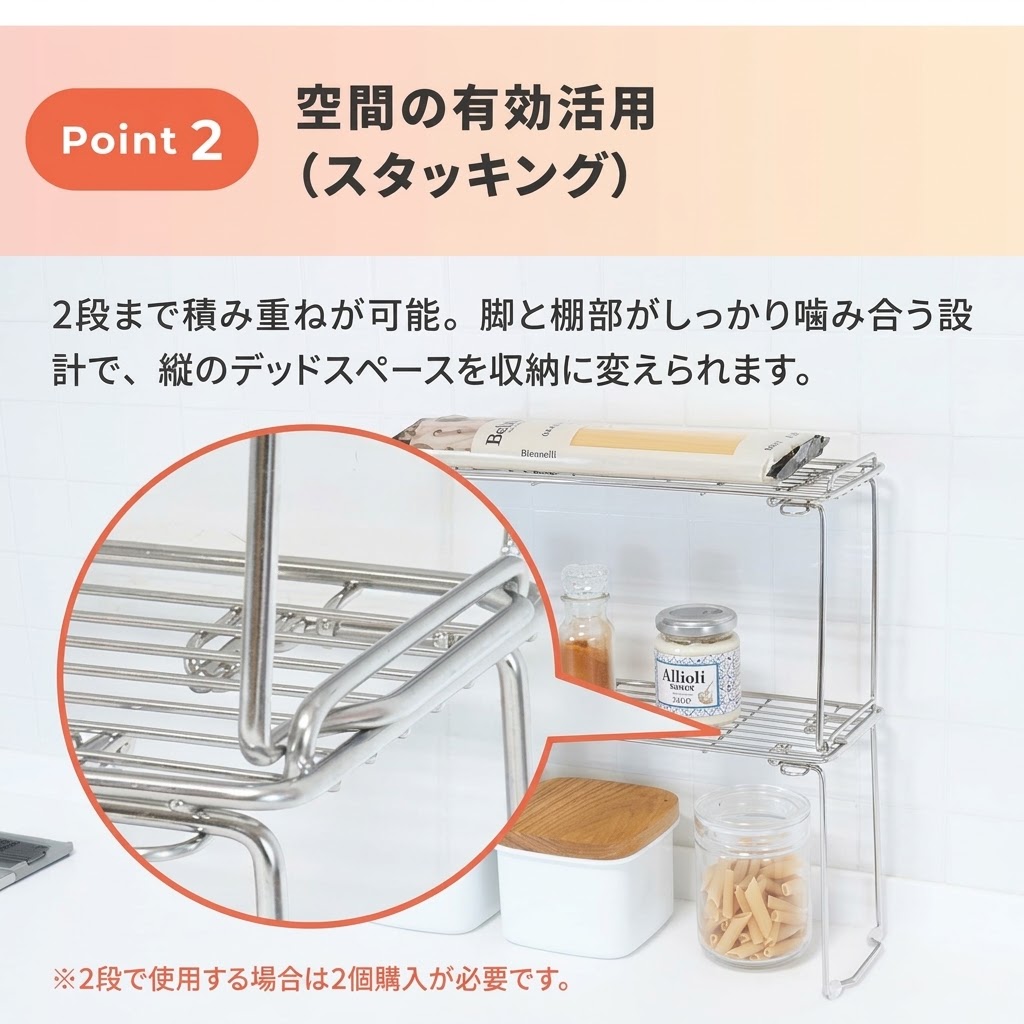 🔥🔥【日本直送《和平》&kit 折疊式廚房不鏽鋼置物架】