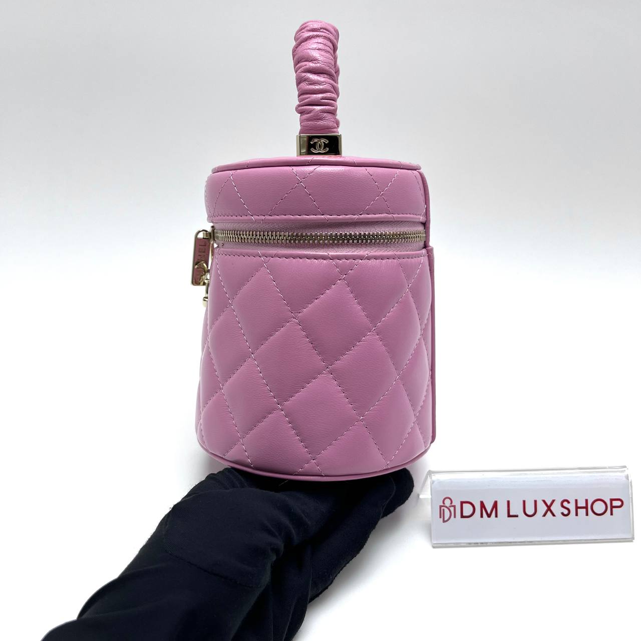 Chanel Pink CC Vanity Case GHW (Serial 32, Y: 2022)