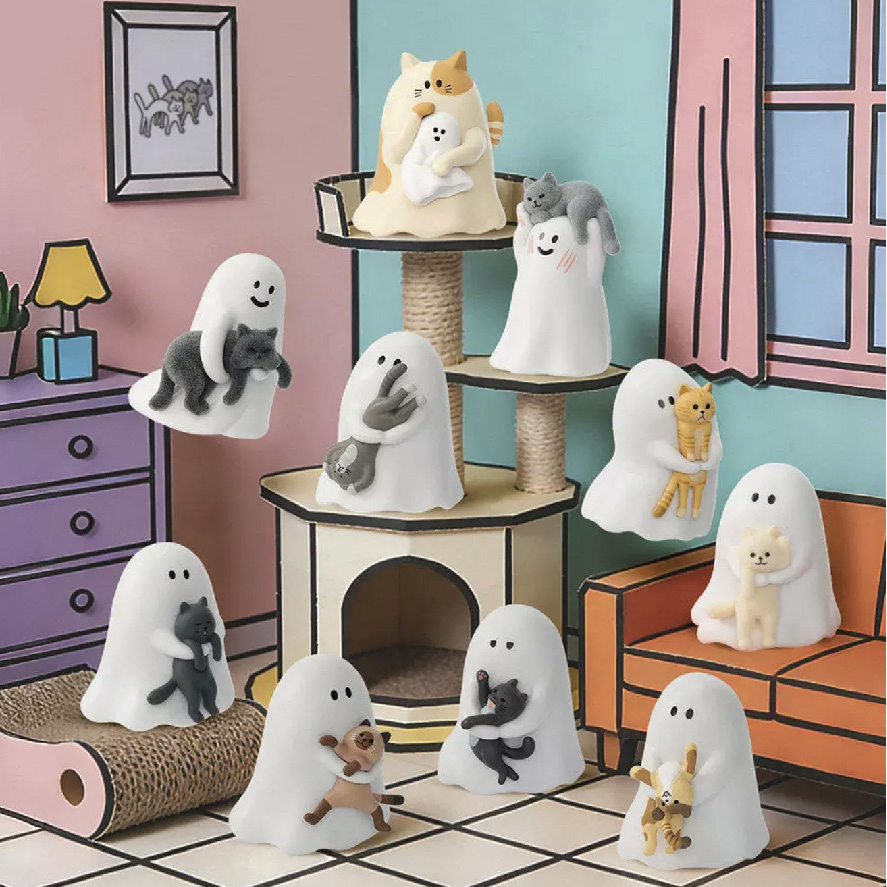 Ghody貓幽靈夜光公仔