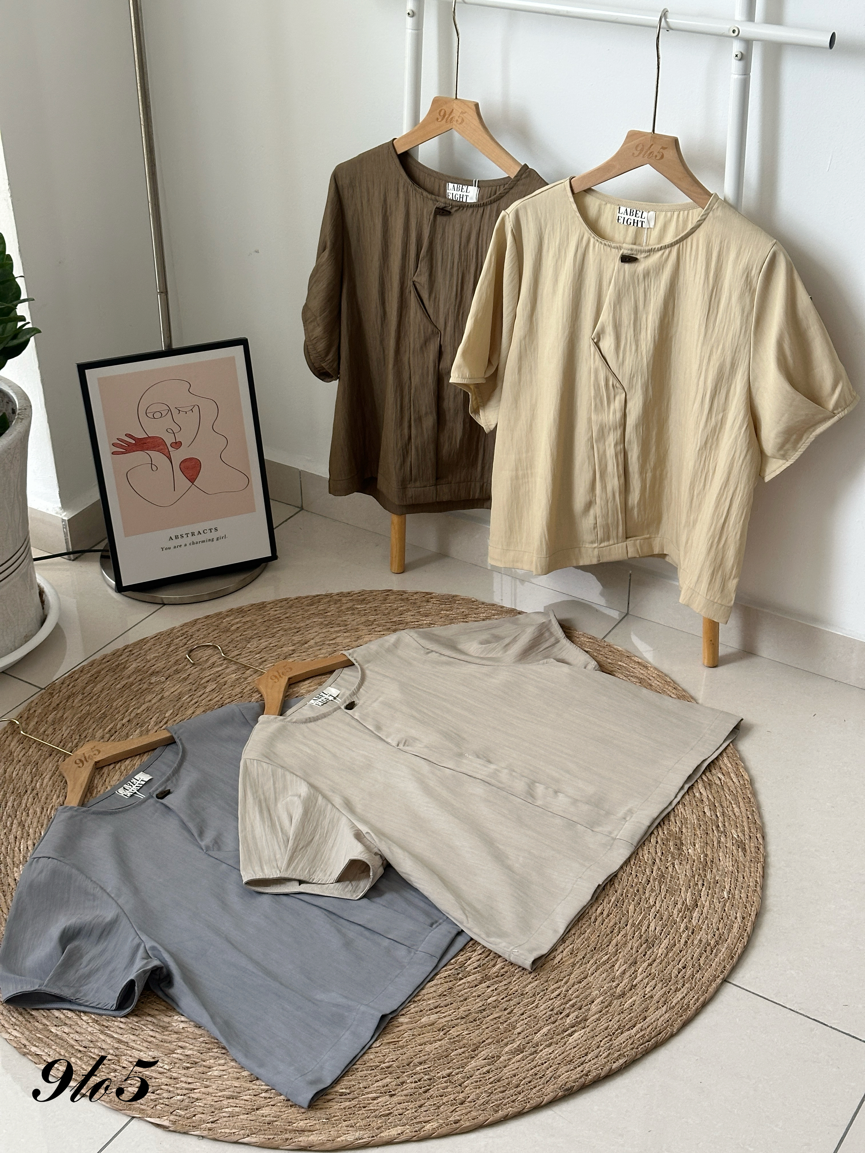 T4131 Round Neck Blouse - 4 Colors