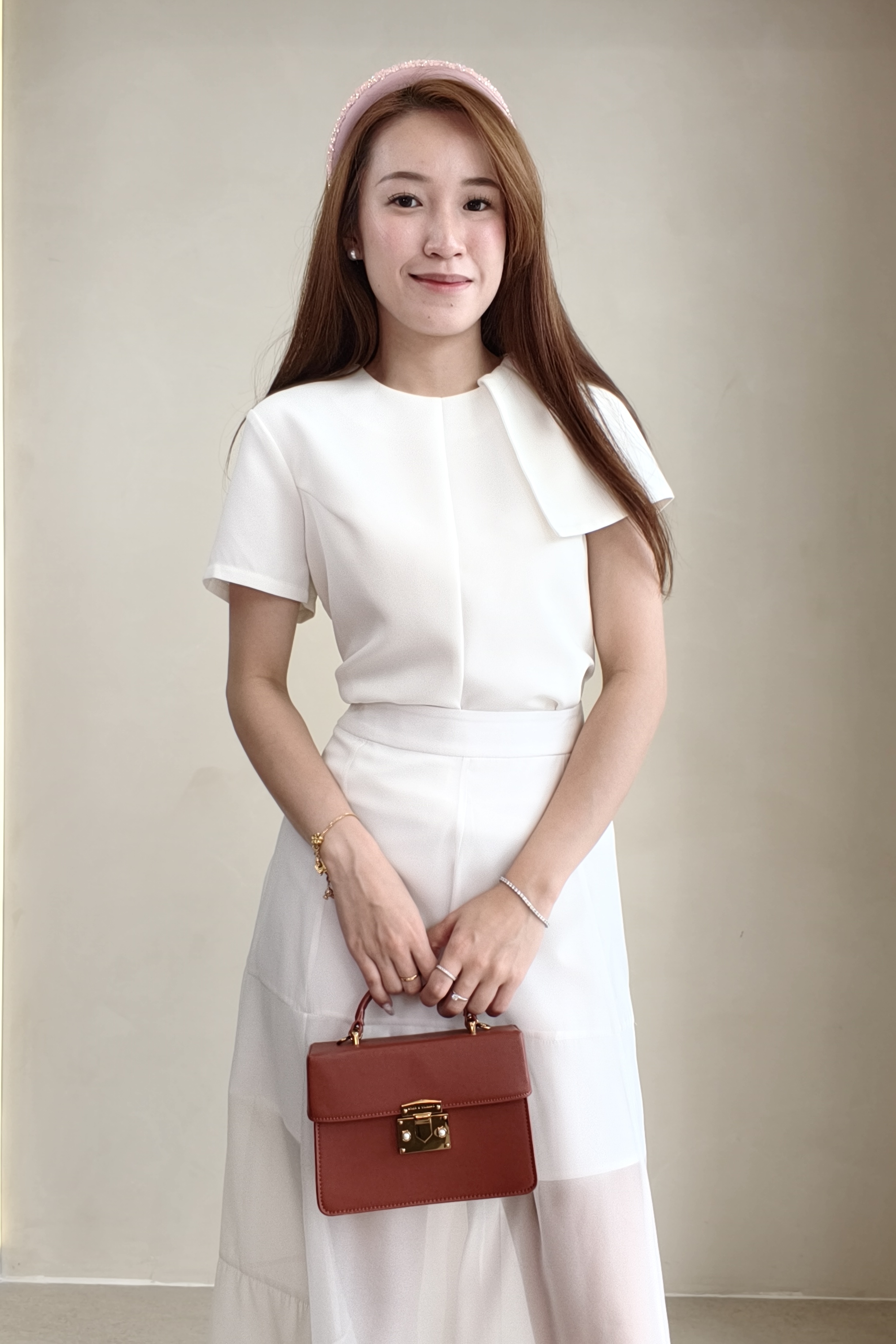 3339 Elara Draped Collar Blouse