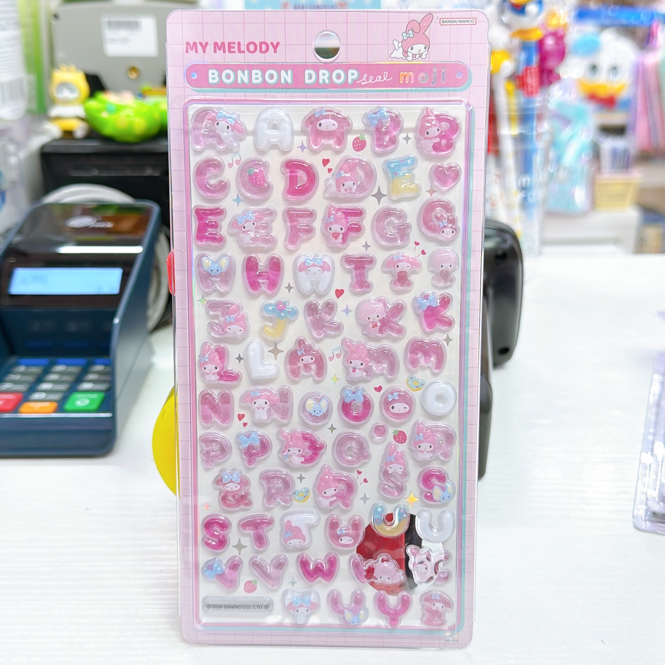 日本直送Sanrio新款字母bonbon drop貼紙