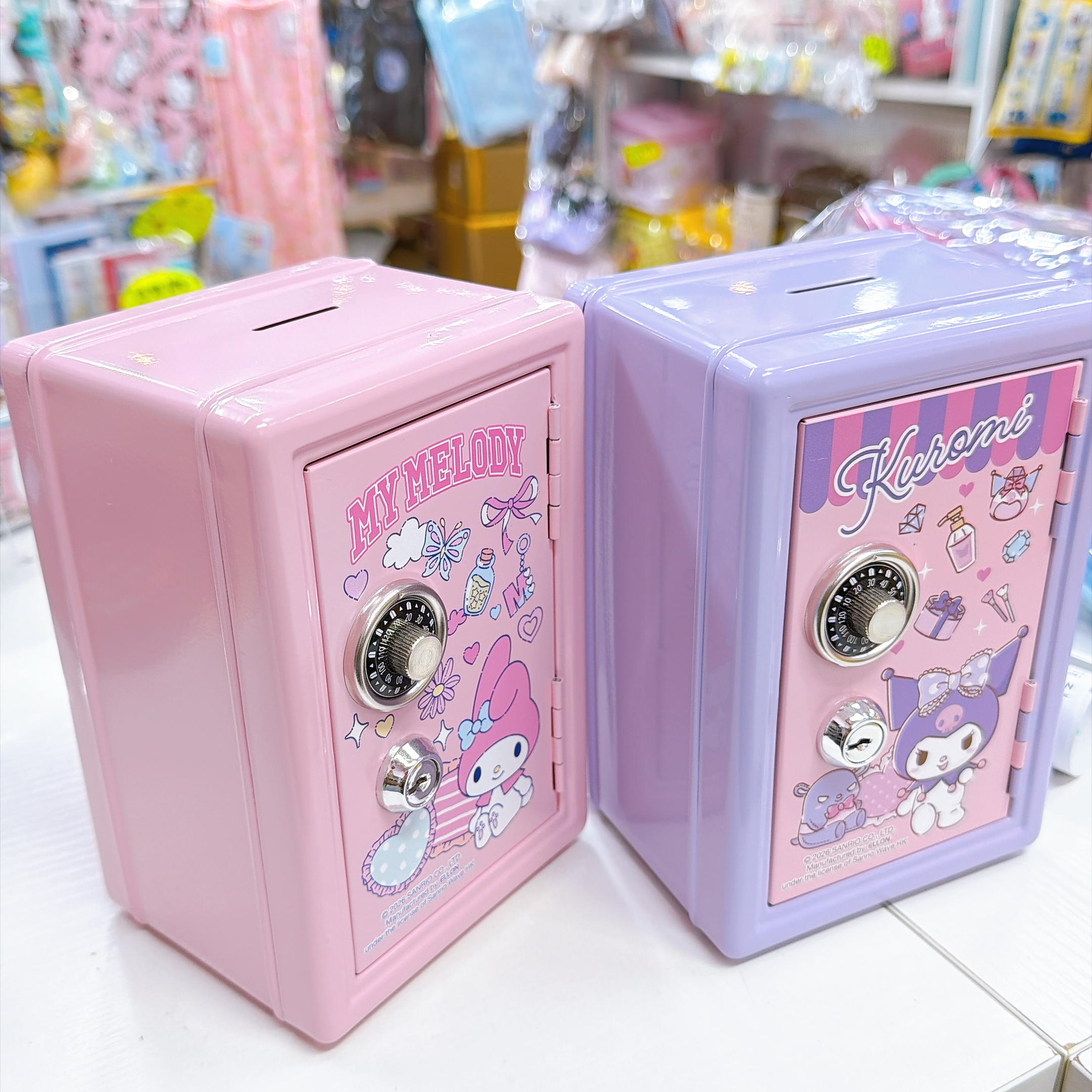 原裝行貨Sanrio  Melody Kurumi直伸夾萬 雙重保護 連密碼鎖及鎖匙