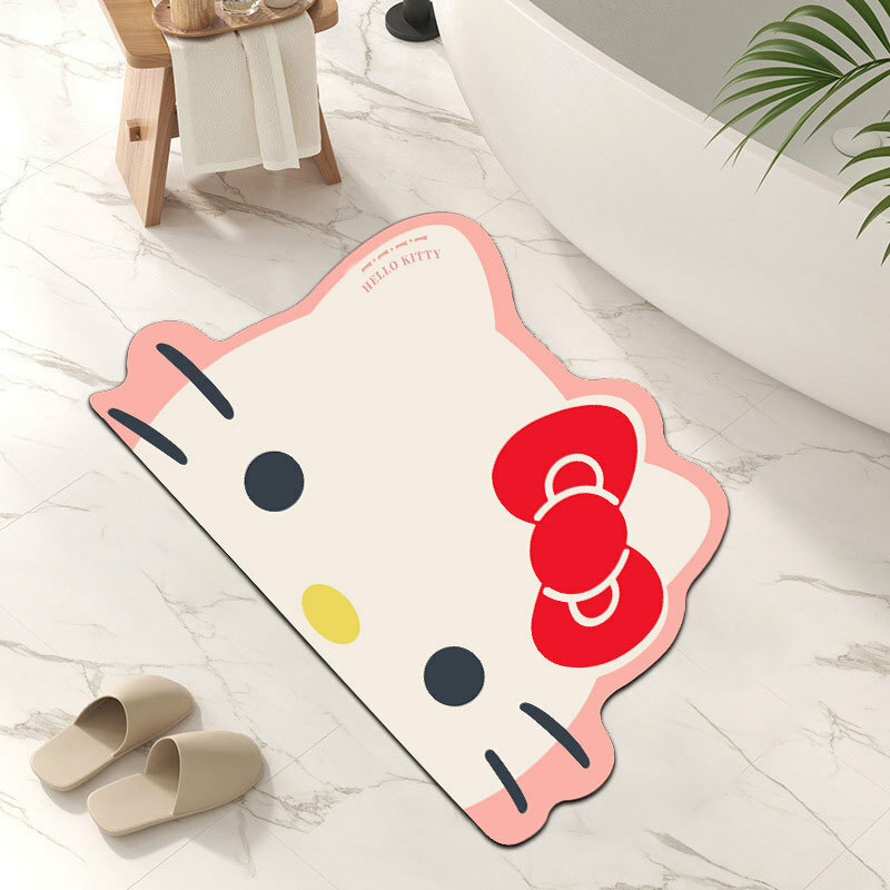 Sanrio特级超薄卡通吸水珪藻土防滑軟地墊 -1張- 現貨