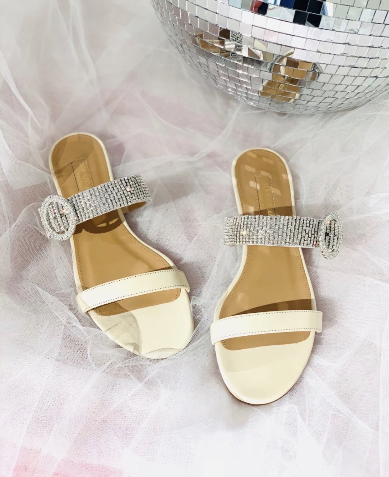 Aquazzura 水鑽涼鞋 37