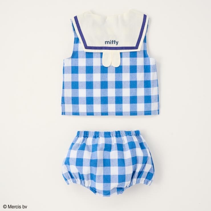 MIFFY BABY KID 小童 格仔 格仔 背心 SET 紅色 70/80 