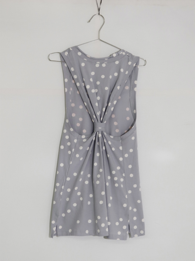 Polka Dot Cutout Tank Top