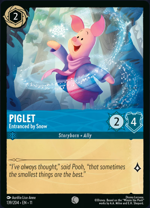 139/204 Piglet - Entranced by Snow C
