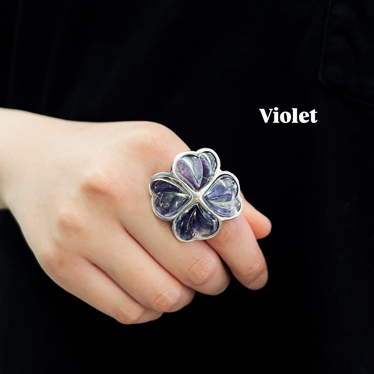 🇪🇸Otro Accesorio 心心四葉草戒指