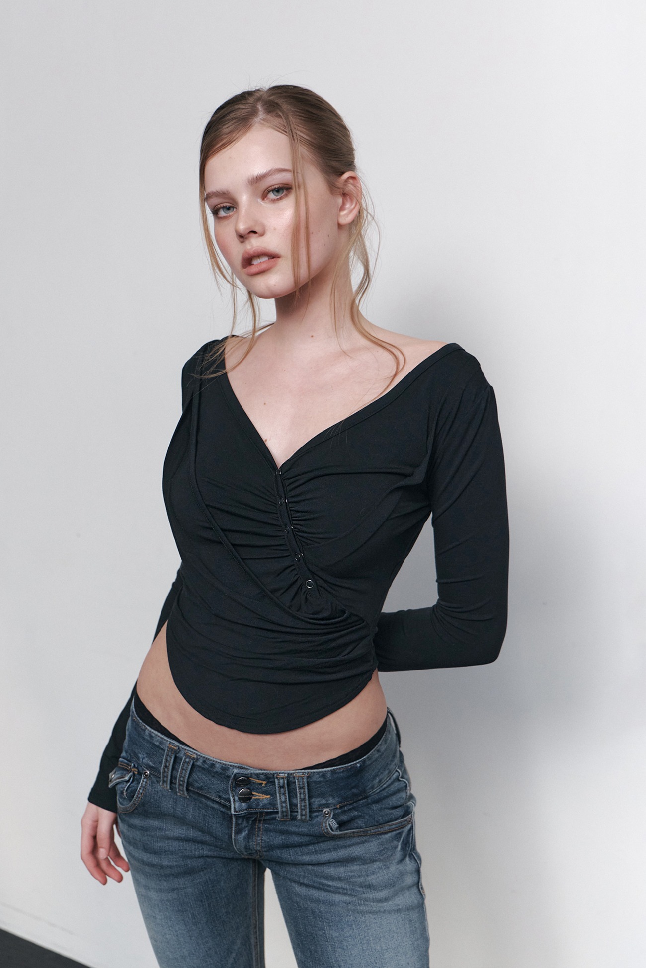pleaseNOFOLLOW - Deba Long Sleeve Top (Black)