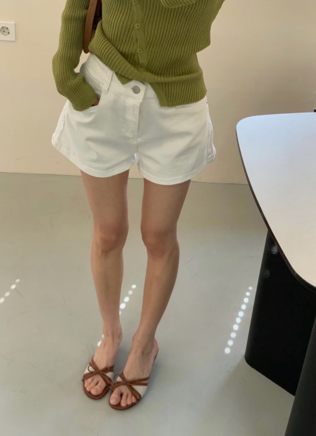 軟荏荏彈性牛仔短褲