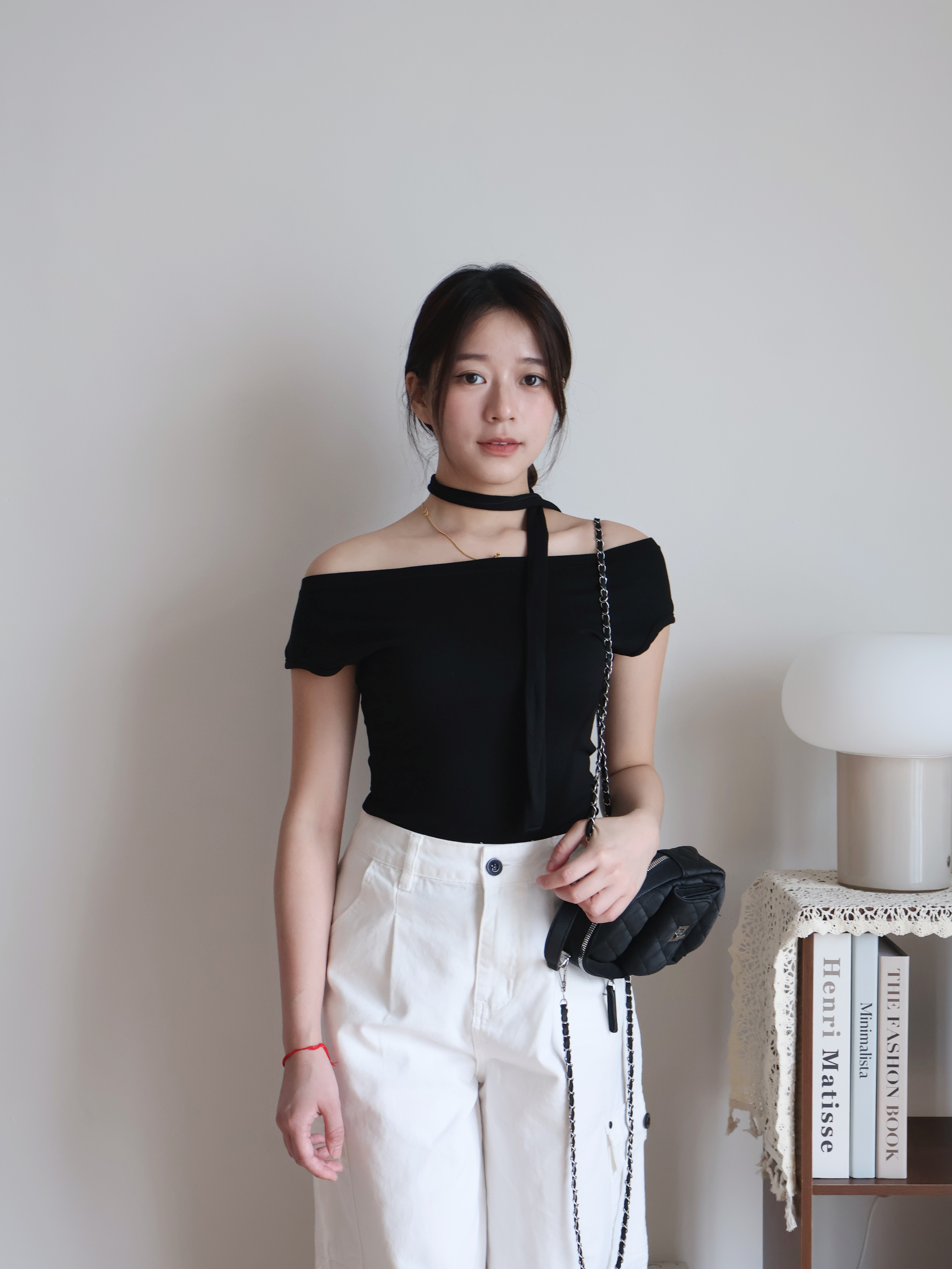 Hazel Cropped Top | Black