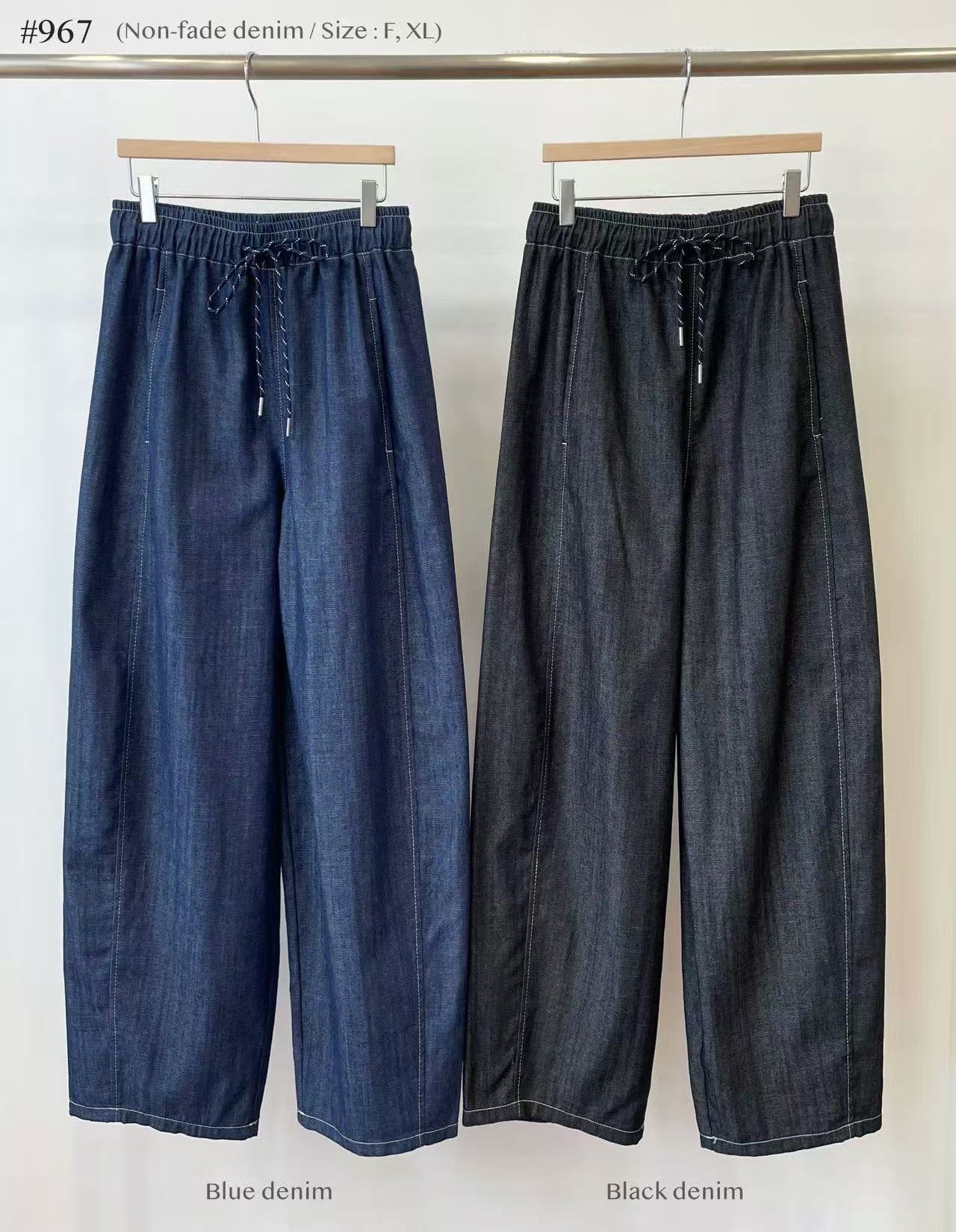 橡筋腰彎刀cut 牛仔褲