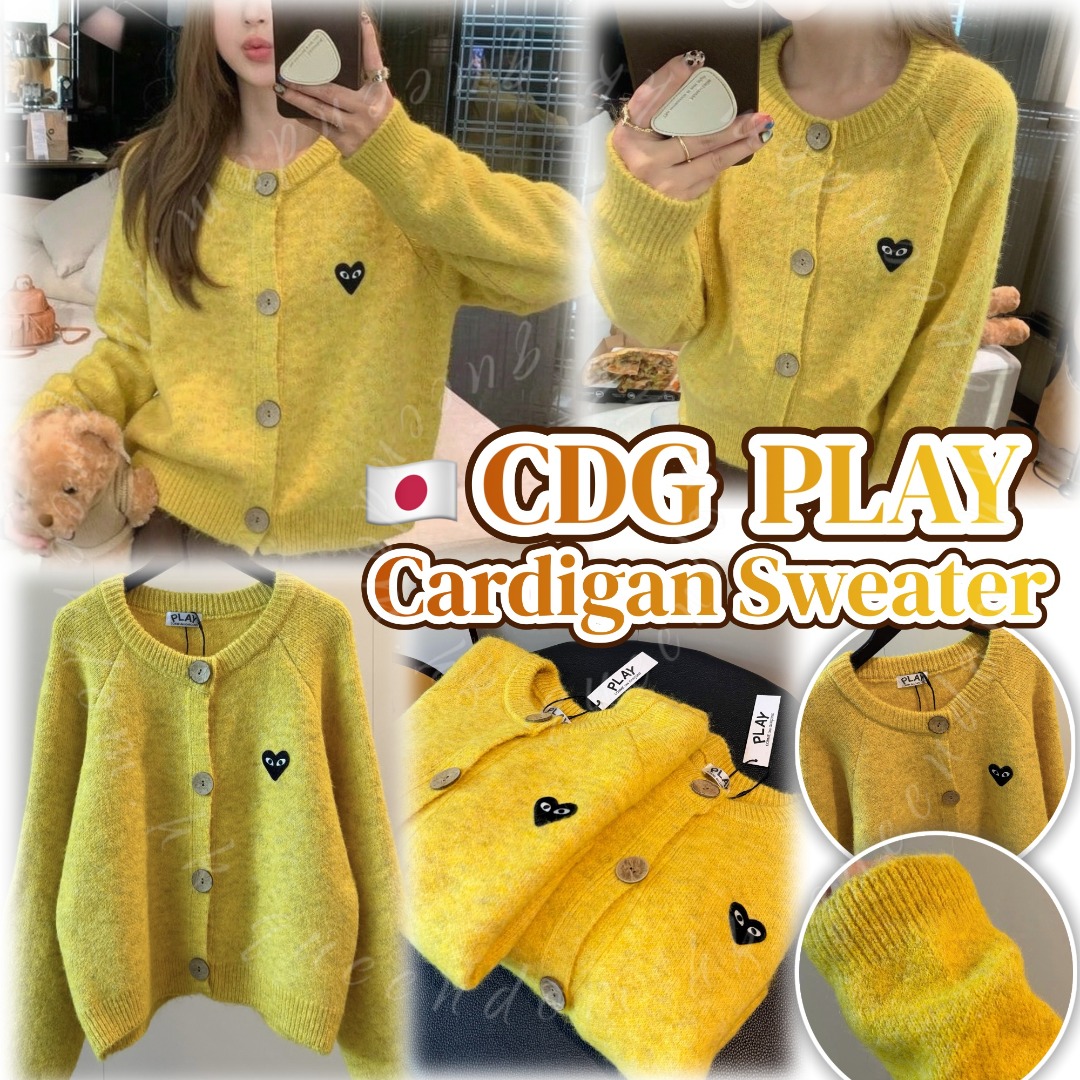 日本🇯🇵 CDG PLAY Cardigan Sweater 愛心刺繡羊毛開襟冷衫