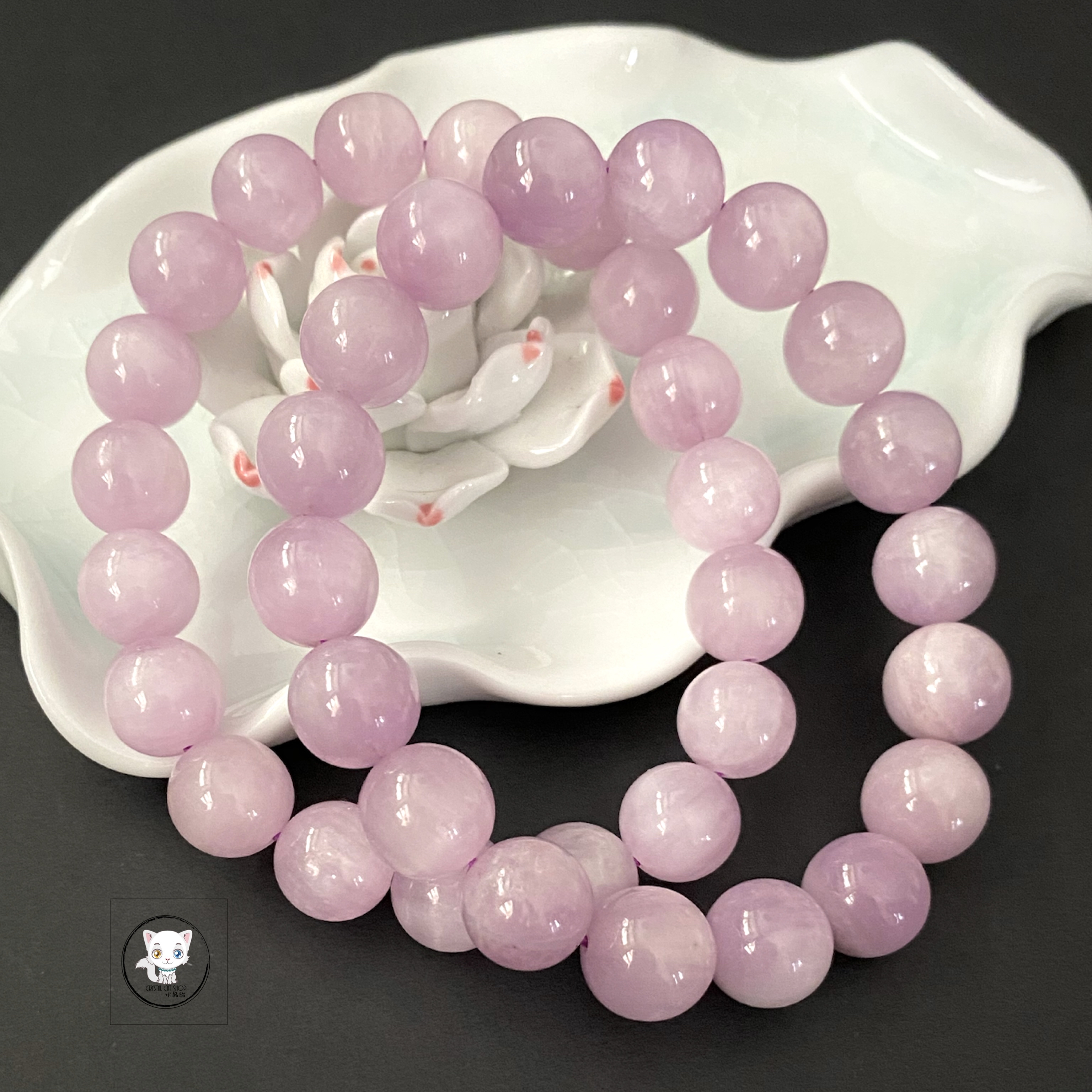 精品貓眼紫鋰輝石手鏈 10.6mm+