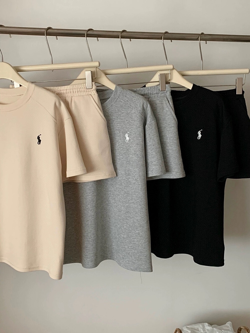 Polo Embroidery Roundneck Casual Shirt+Skirt Set 保罗刺绣休闲套装 (3 Colours)