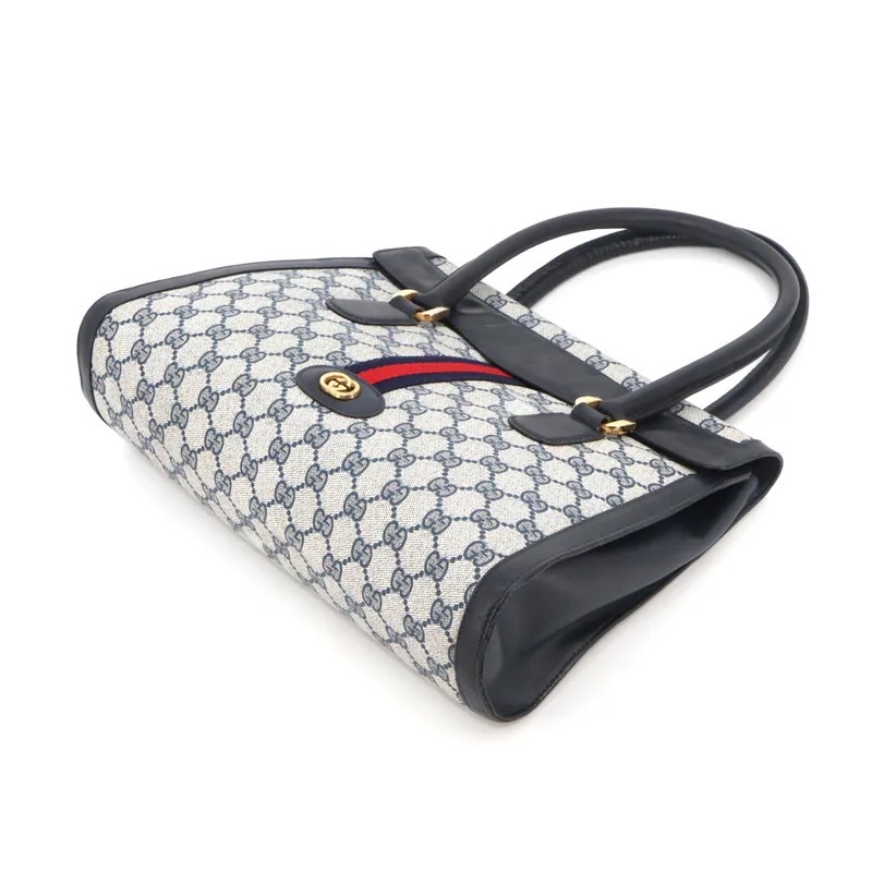 Gucci Vintage GG Supreme Sherry Line Top Handle Bag