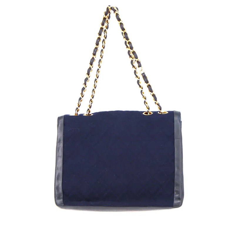 Chanel Vintage Matelasse Coco Mark Single Chain Flap Bag