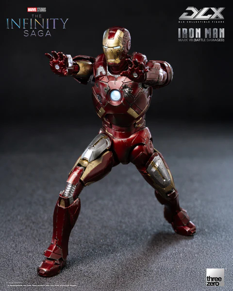 🧲預訂26年第4季：Threezero DXL系列 Marvel Studios The Infinity Saga DLX Iron Man Mark 7 (Battle Damaged) 鋼鐵俠 Mark 7 (戰損版) 可動 合金 figure (胸口/眼睛著燈）鐵甲奇俠 鋼鐵人 