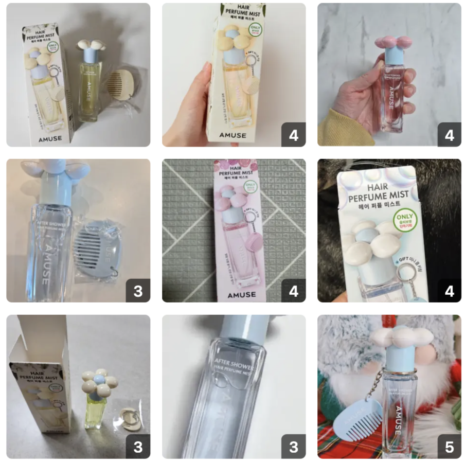 韓國 Amuse 髮香噴霧 + 送 固體香膏吊飾 / 髮梳吊飾｜Hair Perfume Mist