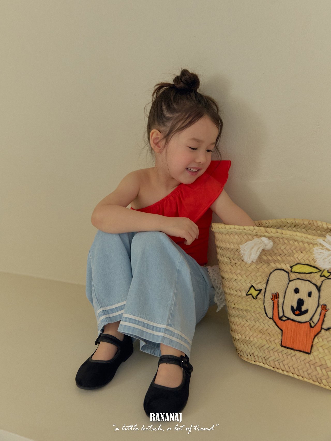 Bananaj | frill sleeveless (Red M100-110)
