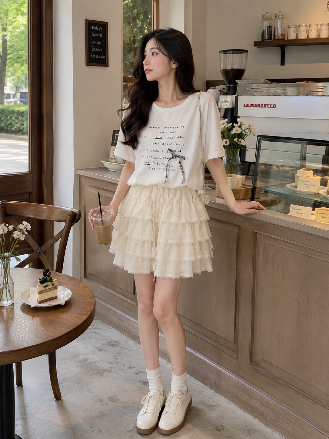 A012281 Bow Print Short Sleeve T-Shirt