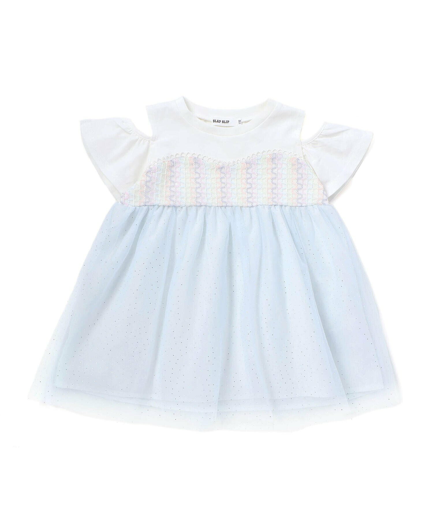 🆕【⭐訂購⭐】🌀 🇯🇵 日本直送 甜美可愛  亮片薄紗 開袖露肩 束腰上衣［2款選］🌀[ELDA-0148][260516]