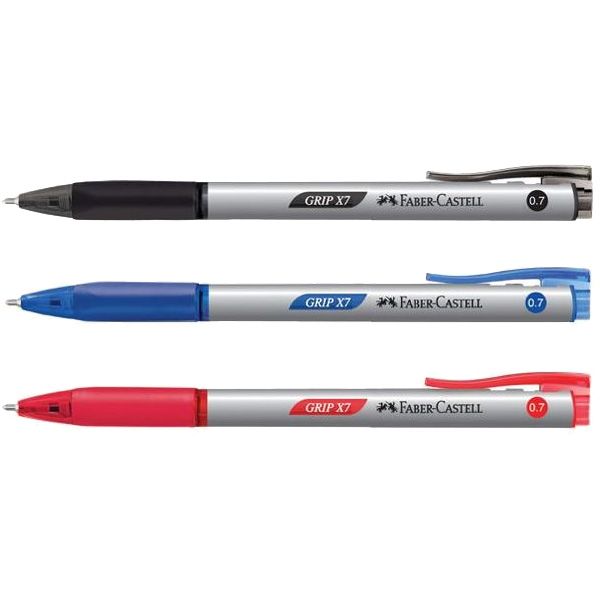 Faber Castell/Ball Pen/Pen Bola/Writing Pen/Grip X7/0.7mm