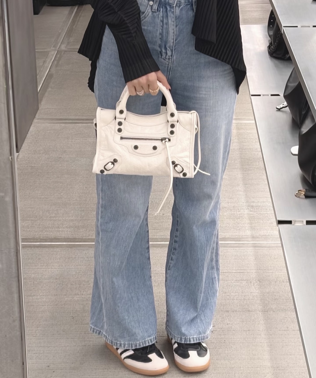 訂貨 ✨ Balenciaga Mini Le City Bag 白色羊皮 Size 24x16cm