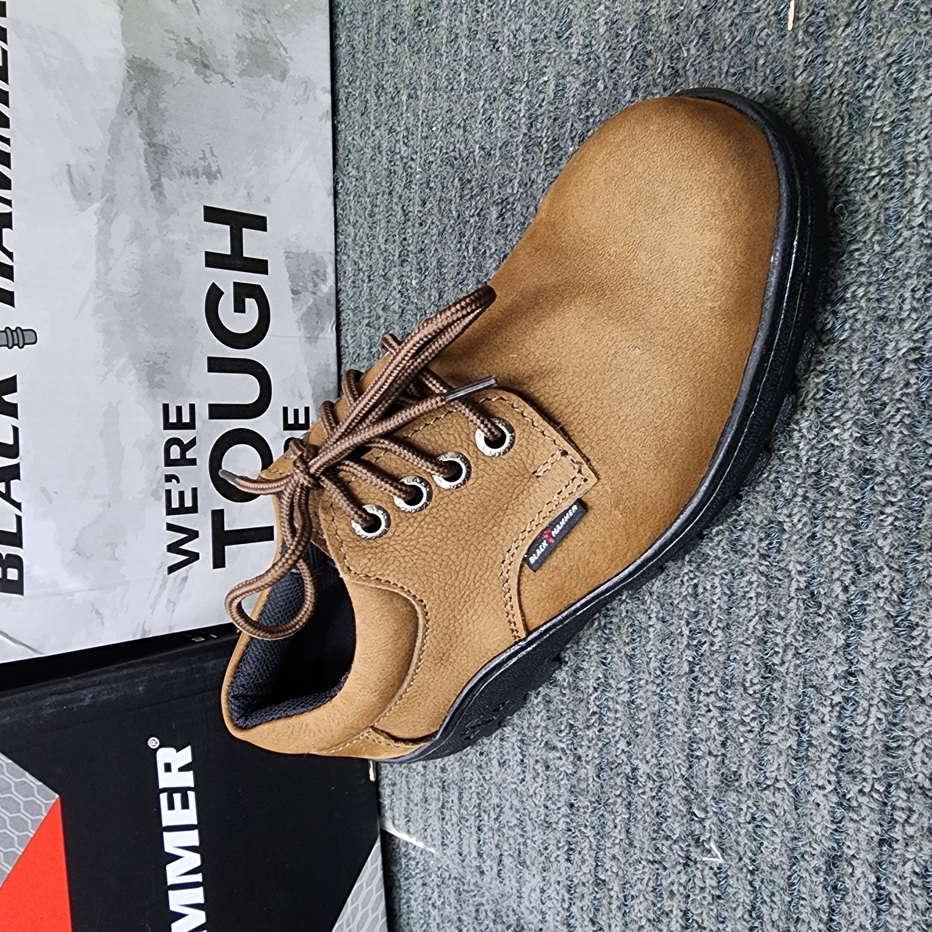 Black Hammer 2000 Series Low cut Lace up Safety Shoes BH2881 Kasut Keselamatan