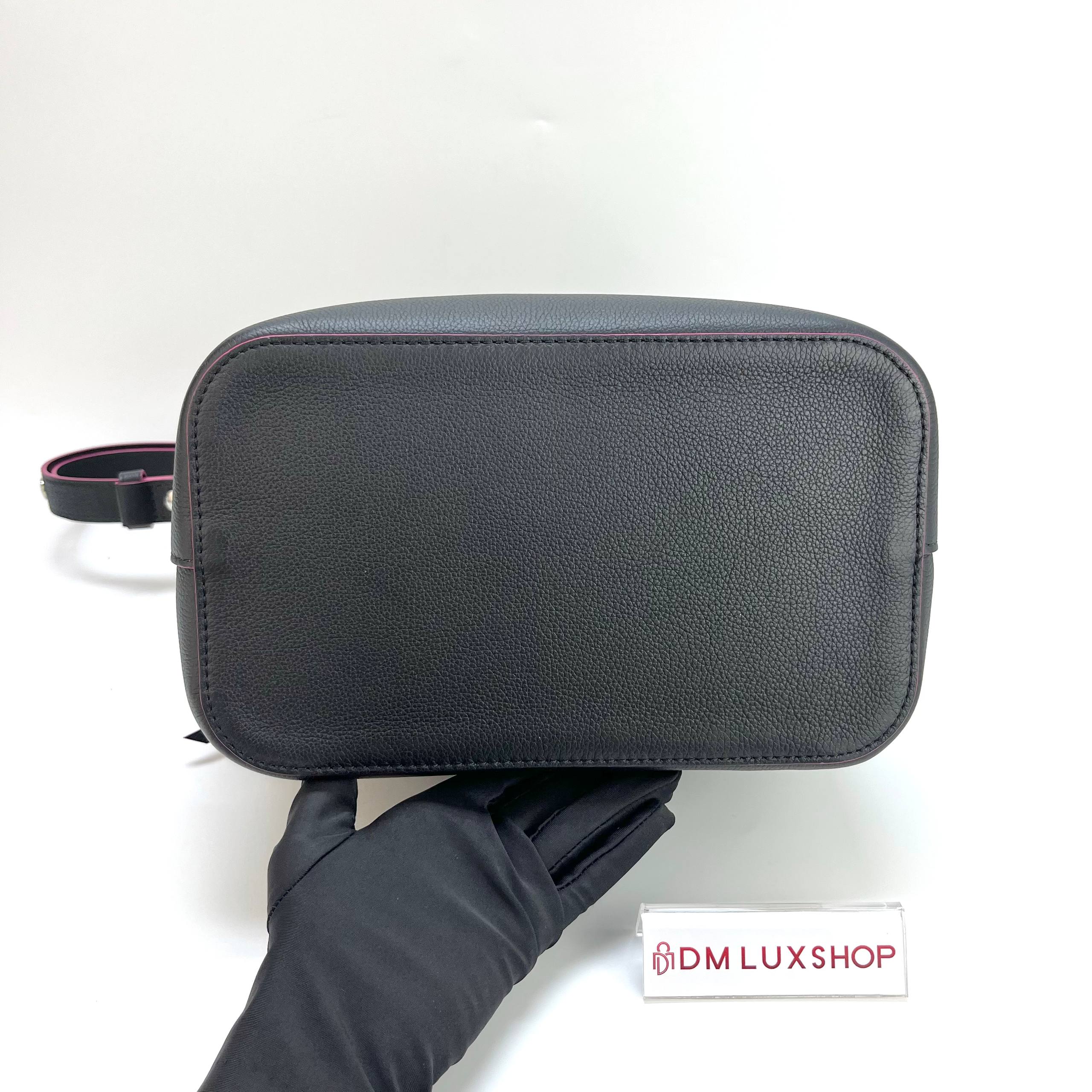LV Lockme Bucket Bag Black SHW