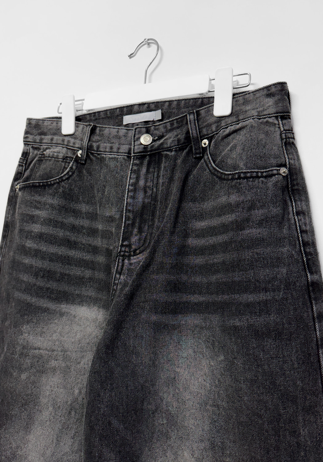 Vintage Wash Wide Denim Pants(Unisex)