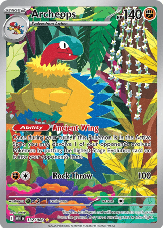 Pokemon TCG White Flare - Archeops-132/086