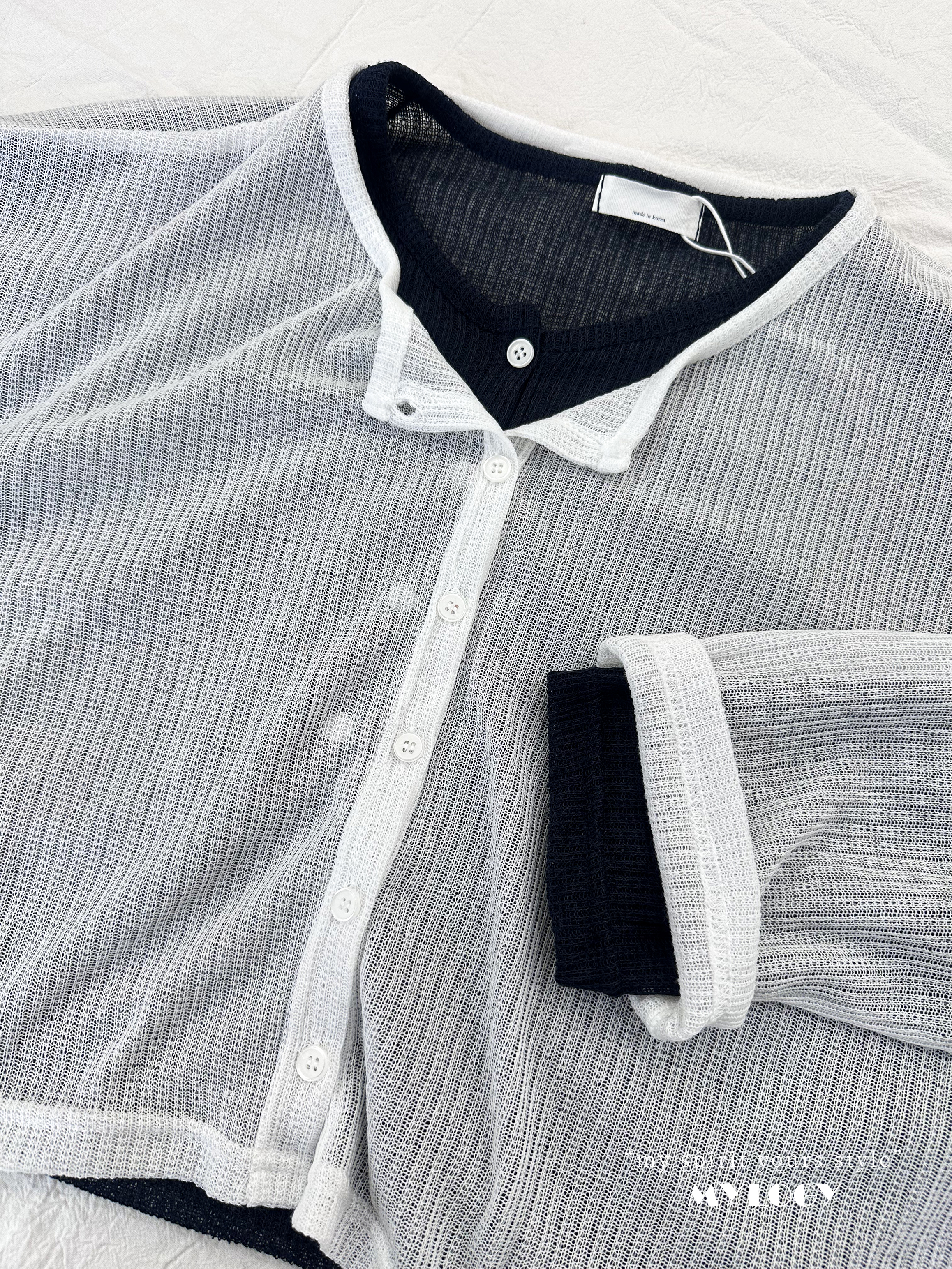 【加$50多1件】<今季大熱！複式疊穿可！> 薄針織開胸上衣 LI0001