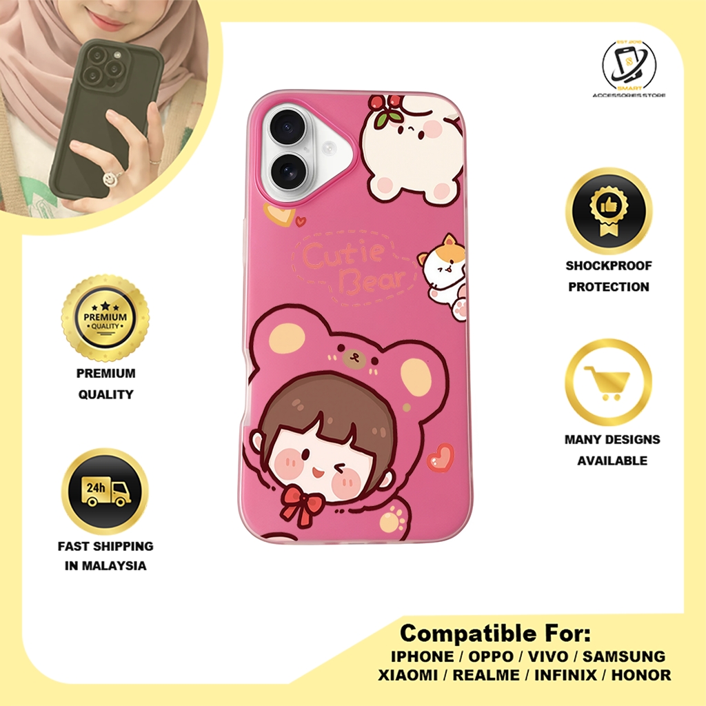 JELLY CASE PHONE FOR IPHONE - DESIGN BEAR H