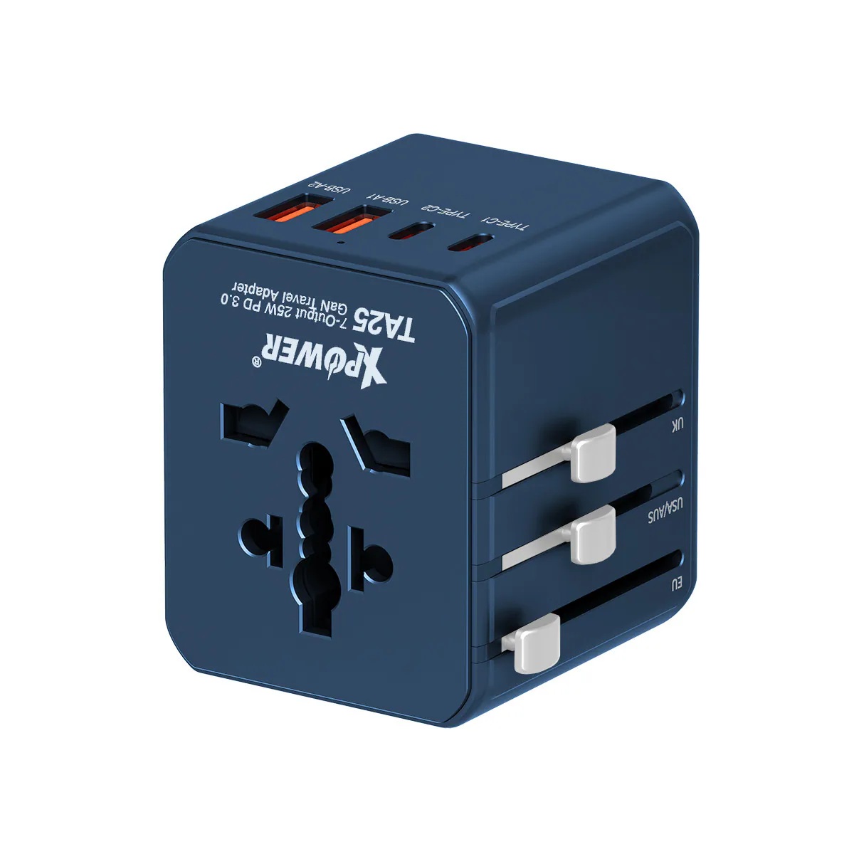 XPower TA25 7輸出 PD/PPS 25W Gan旅行充電器