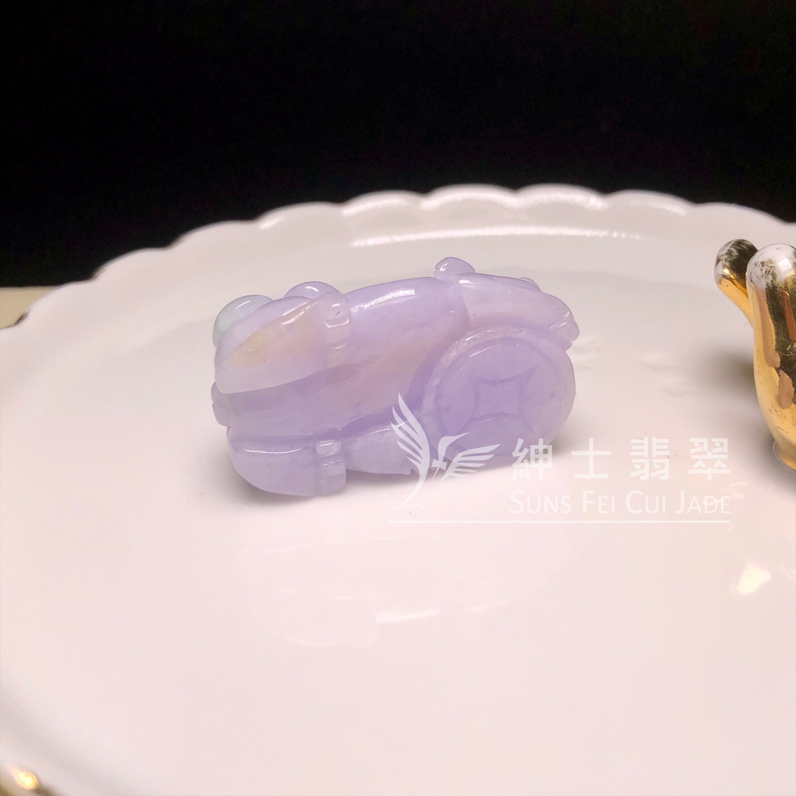 #B08761 紫羅蘭飄翠貔貅