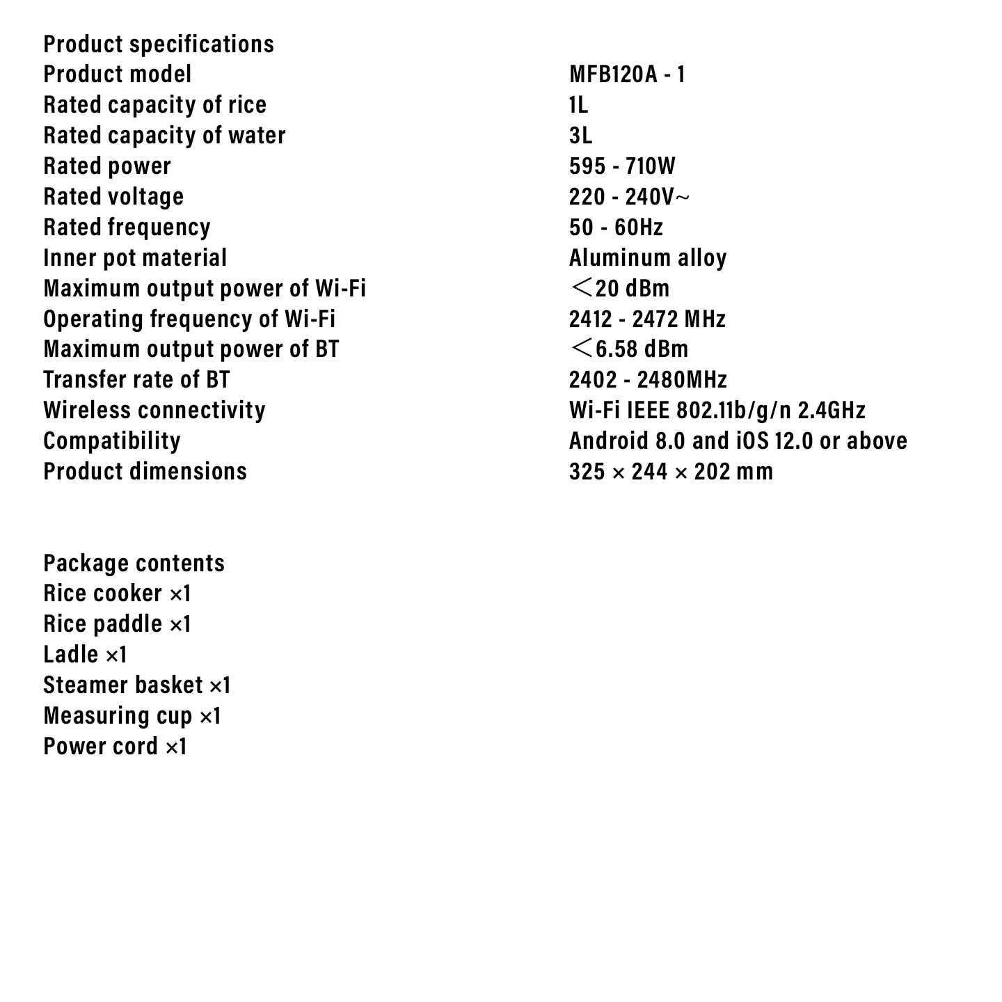 Xiaomi Smart Rice Cooker Multifunctional (BHR7925UK)