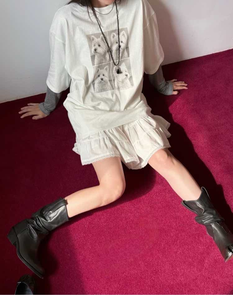 221525 四格狗仔Tee
